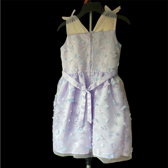 Wonder Nation - Girls 3D Printed Butterfly Mesh Dress, Size: 8 - Picture 5 of 7